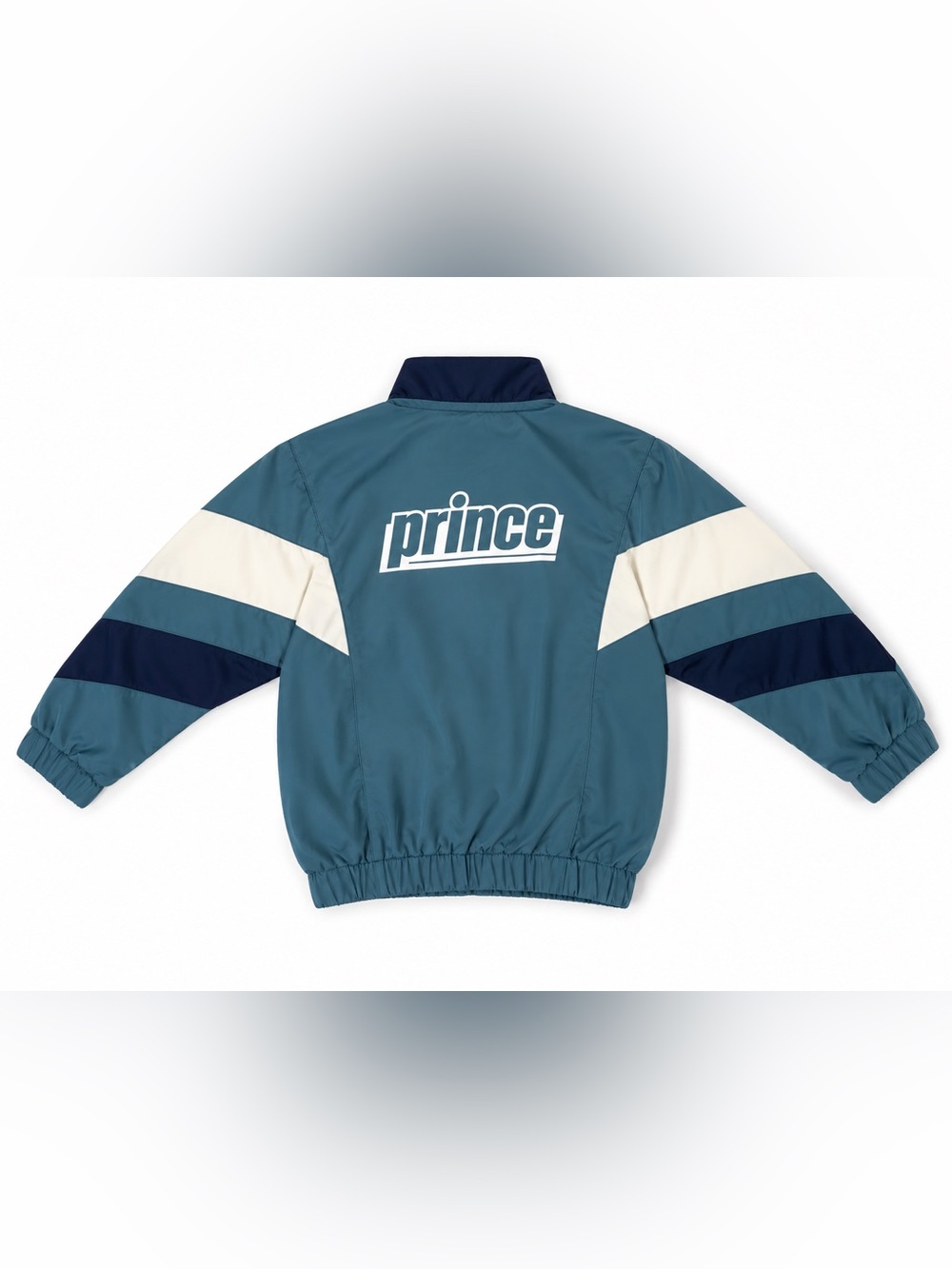 Vintage Prince Kids Track Jacket 24M Blue White Colorblock Full Zip Windbreaker